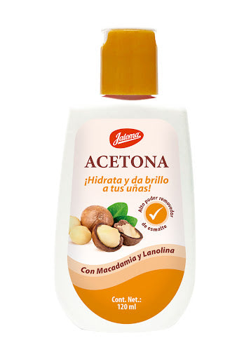 ACETONA c/MACADAMIA y LANOLINA Fco. c/120 ML.