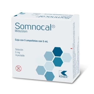 SOMNOCAL Sol. Iny. c/5 AMPTAS. 15 MG/3 ML.