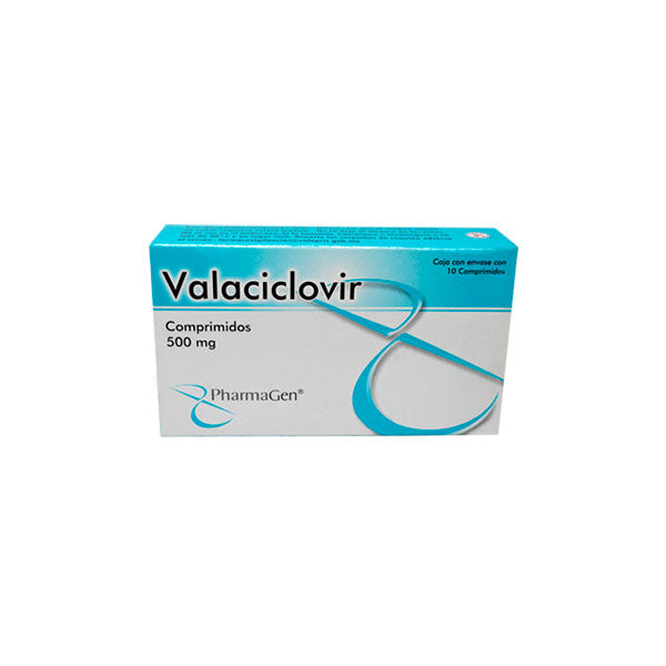 VALACICLOVIR (Pharmagen) c/10 COMPS. 500 MG.