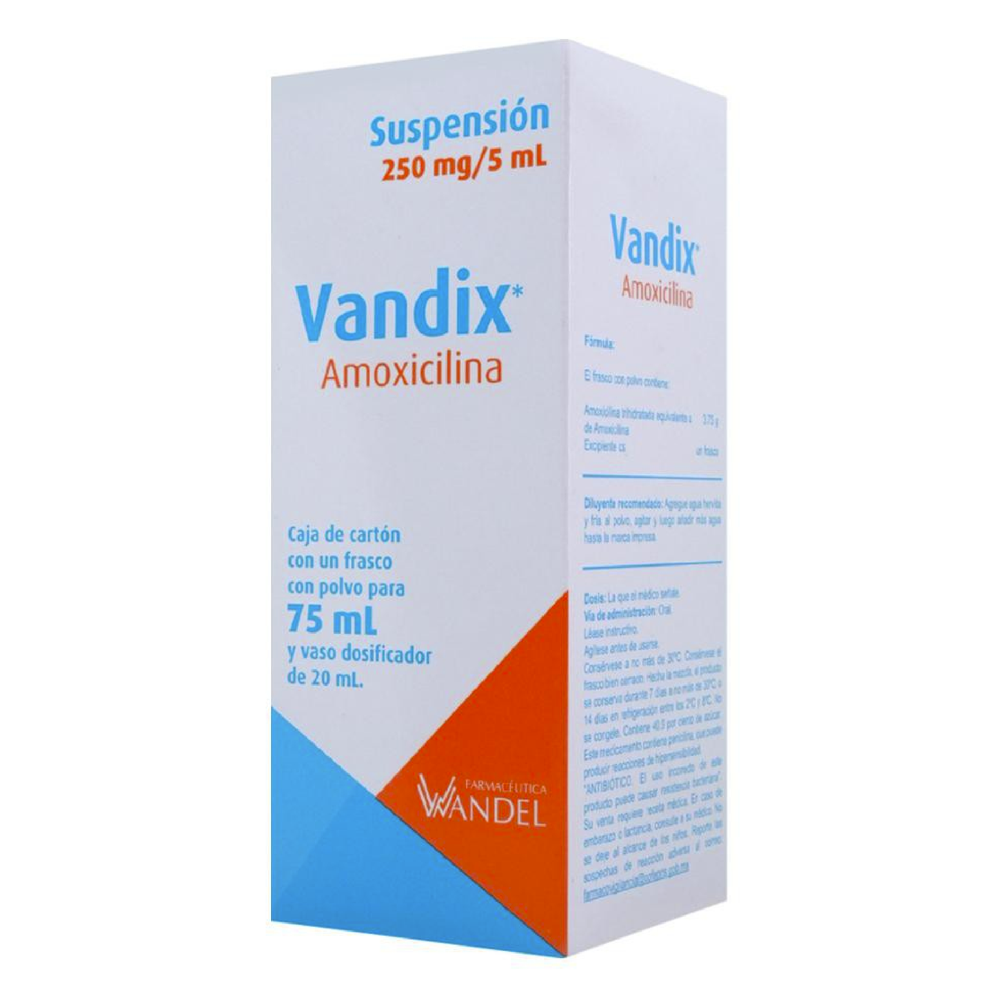 VANDIX SUSP. Fco. 75 ML. 250 MG/5 ML.