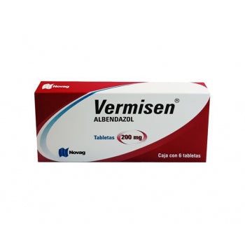 VERMISEN c/6 TABS. 200 MG.