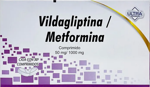 VILDAGLIPTINA/METFORMINA (Ultra) c/30 COMPS. 50/1000 MG.