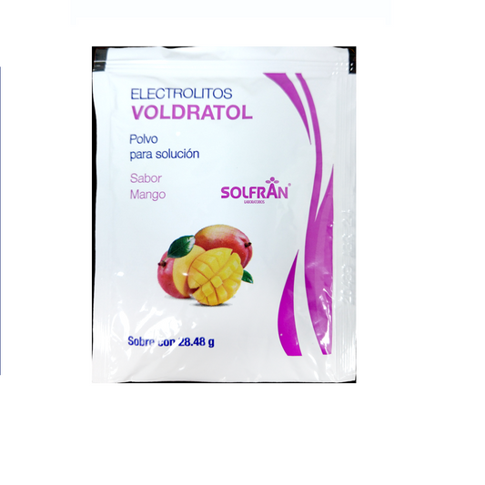 VOLDRATOL POLVO p/SOLUCIÓN Sabor MANGO c/1 SOBRE 28.48 G.