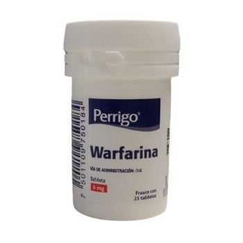 WARFARINA (Perrigo) c/25 TABS. 5 MG.