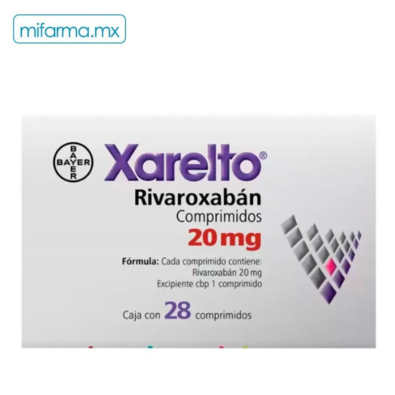 XARELTO c/28 COMPS. 20 MG.