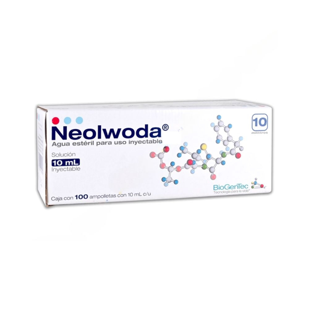 NEOLWODA Cja. c/100 AMPTAS. Plástico 10 ML.