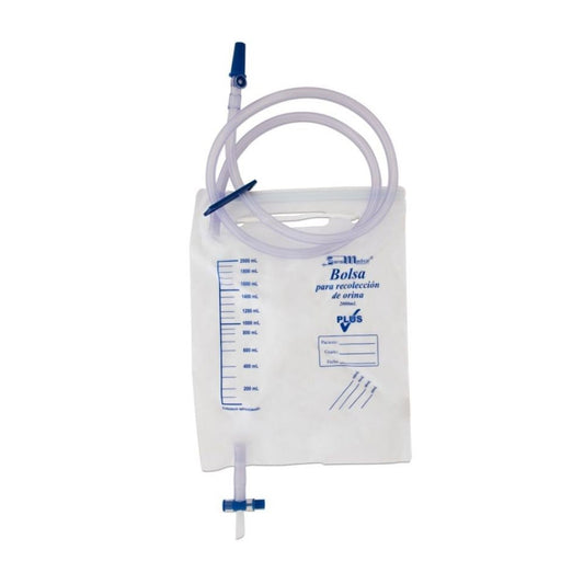 BOLSA PARA RECOLECCION DE ORINA "Plus" (SensiMedical) Cap. 2 Lts.