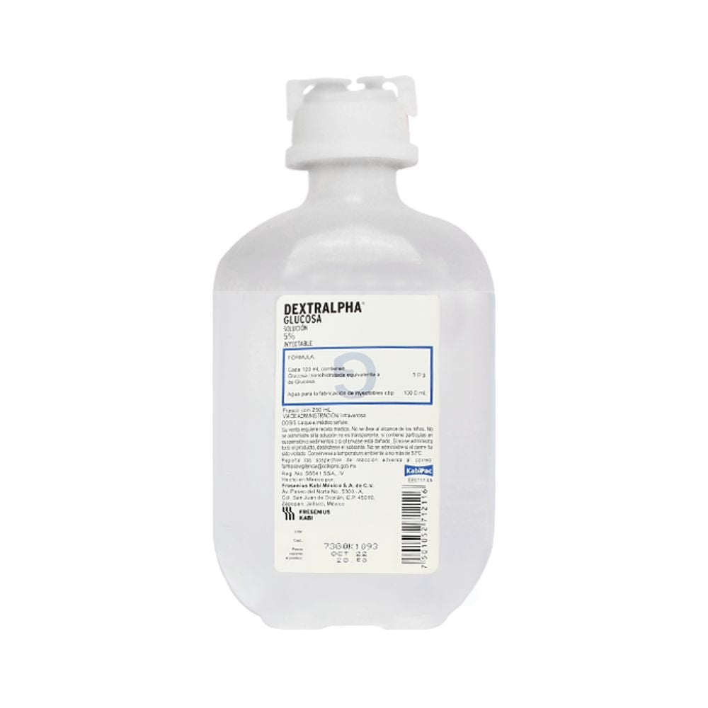 DEXTRALPHA Sol. Iny. 5% Frasco 100 ML.