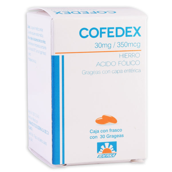 COFEDEX c/30 GRAG. 30 MG/350 MCG.