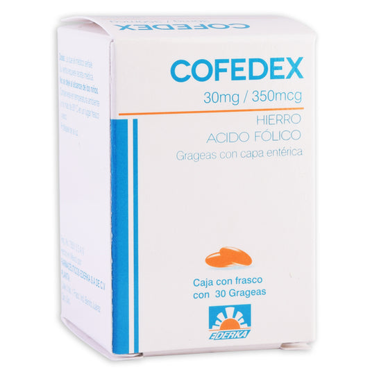 COFEDEX c/30 GRAG. 30 MG/350 MCG.