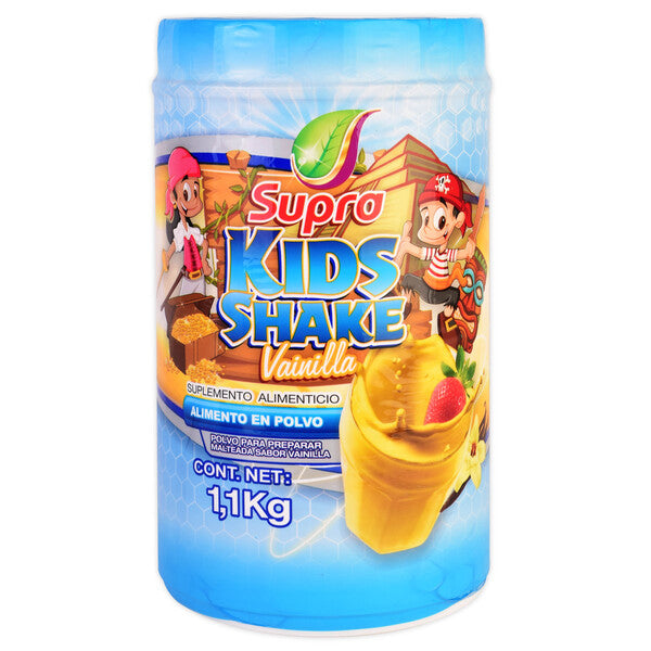 KIDS SHAKE (Supra) Polvo Sabor Vainilla BOTE c/1.1 KG.