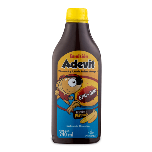 ADEVIT EMULSIÓN Sabor Plátano Fco. 240 ML.