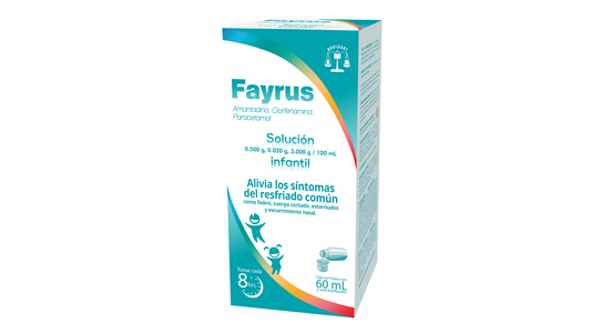 FAYRUS SOL. Infantil Fco. 60 ML. 0.5-0.02-3.00 G/100 ML.