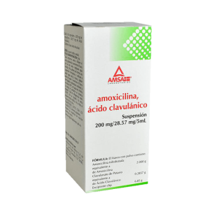 AMOXI./AC.CLAVCO. (Amsa) SUSP. Fco. 50 ML. 200-28.57 MG/5 ML.