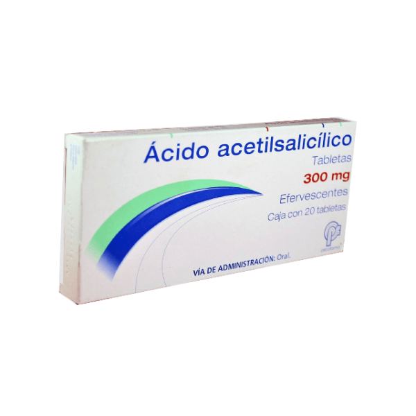 ÁCIDO ACETILSALICÍLICO (Psicofarma) c/20 TABS. Efervs. 300 MG.