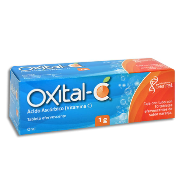 OXITAL-C c/10 TABS. EFERVS. Sabor Naranja 1000 MG.