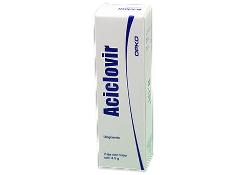 ACICLOVIR (Opko) Ungüento Oft. TUBO c/4.5 G. 30 MG/1 G.