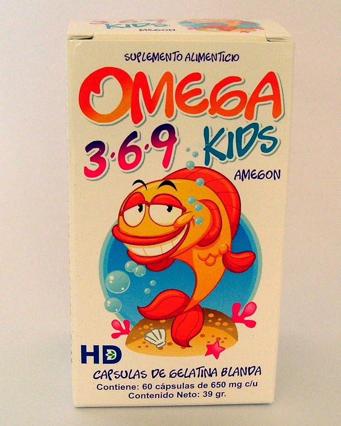 AMEGON Kids (OMEGA 3-6-9) c/60 CAPS. 650 MG.