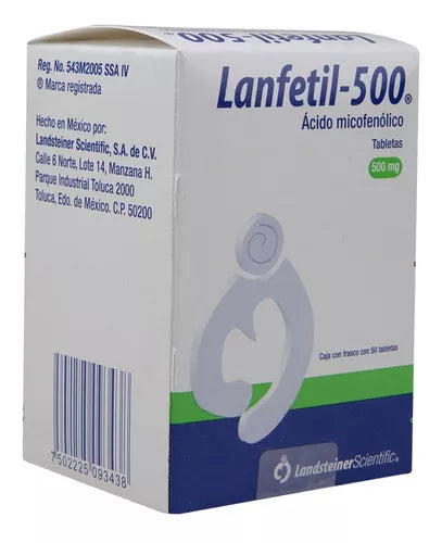 LANFETIL-500 c/50 TABS. 500 MG.