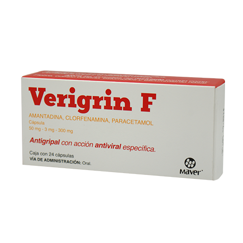 VERIGRIN-F c/24 CAPS. 50/3/300 MG.