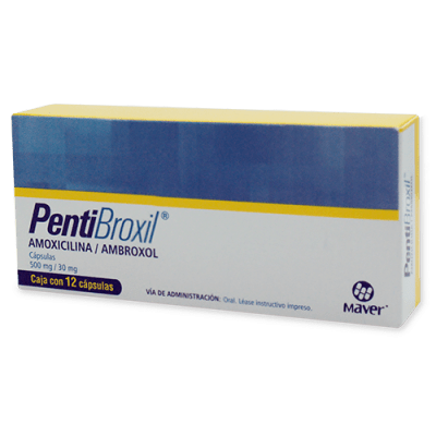 PENTIBROXIL c/12 CAPS. 500/30 MG.