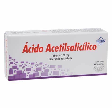 ÁCIDO ACETILSALICÍLICO (Ultra) c/30 TABS. L.R. 100 MG.