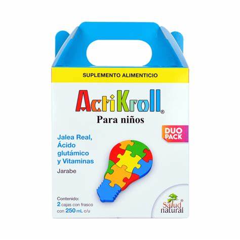 ACTIKROLL JARABE Para Niños 250 ML. (Duo Pack)