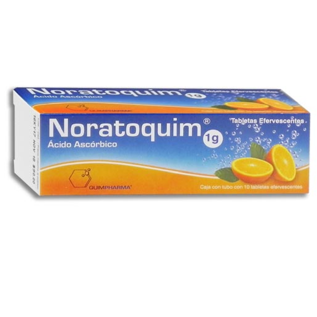 NORATOQUIM c/10 TABS. EFERVS. Sabor Naranja 1 G.