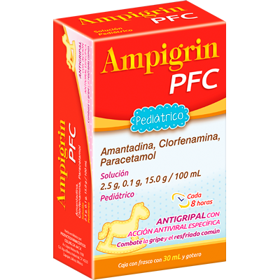AMPIGRIN PFC SOL. Pedtco. Fco. 30 ML. 2.5-0.1-15.0 G/100 ML. y Gotero