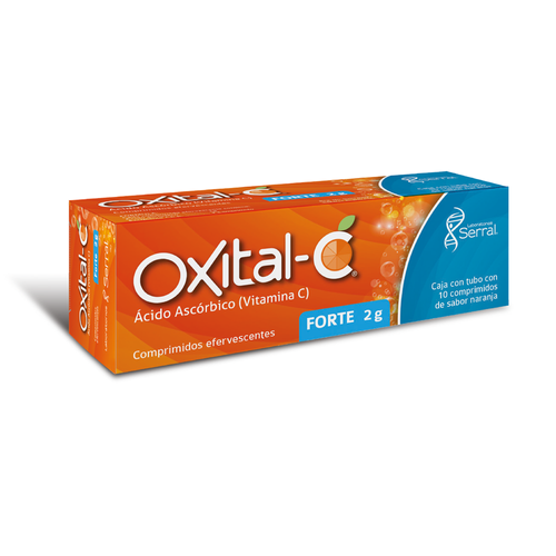 OXITAL-C FORTE c/10 TABS. EFERVS. Sab. Naranja 2000 MG.