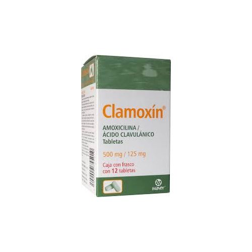 CLAMOXIN c/12 TABS. 500/125 MG.