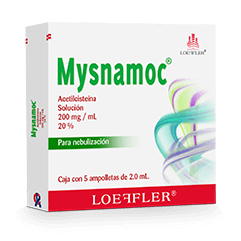 MYSNAMOC SOLUCIÓN p/Nebn. c/5 AMPTAS. 2 ML. 200 MG/1 ML.