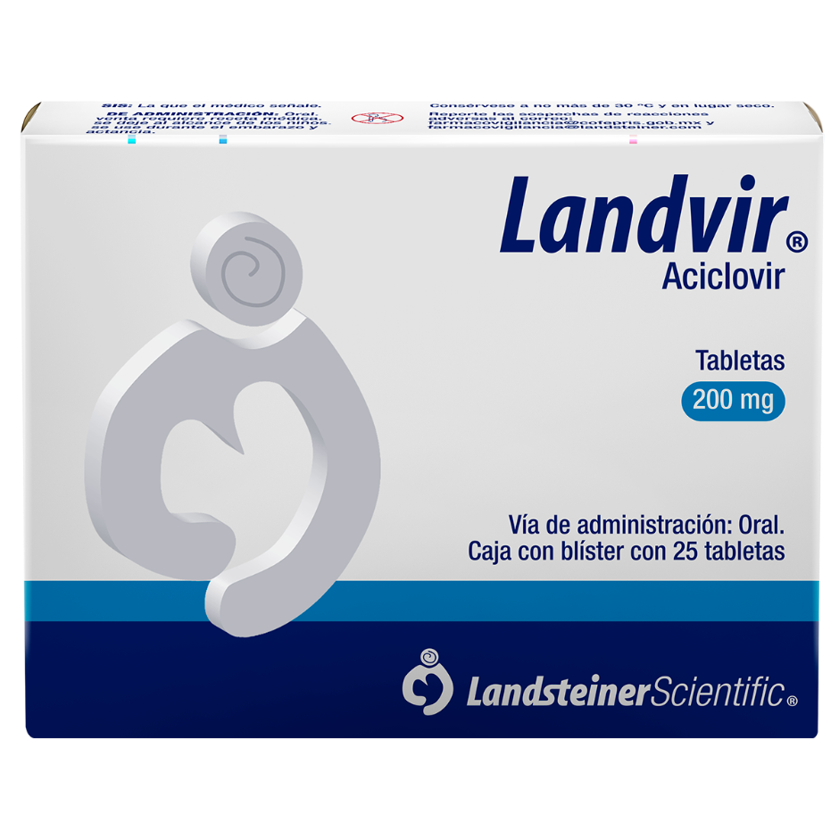 LANDVIR c/25 TABS. 200 MG.